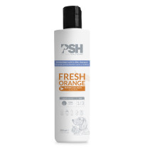 Psh fresh orange champú antioxidante suave y sedoso para perros y gatos en bote de 300ml