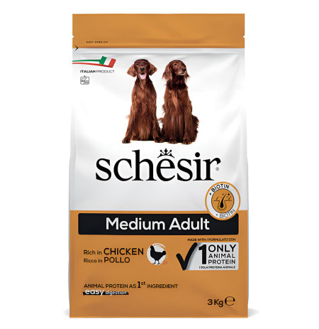 Schesir mantenimiento pollo medium para perros en saco de 3Kg
