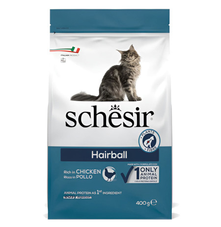 Schesir hairball para gatos en saco de 1,5Kg