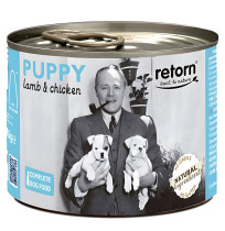 Retorn latas puppy cordero y pollo para cachorros