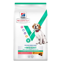 Hill's vet essentials weight for neutered perros adultos razas medianas pollo
