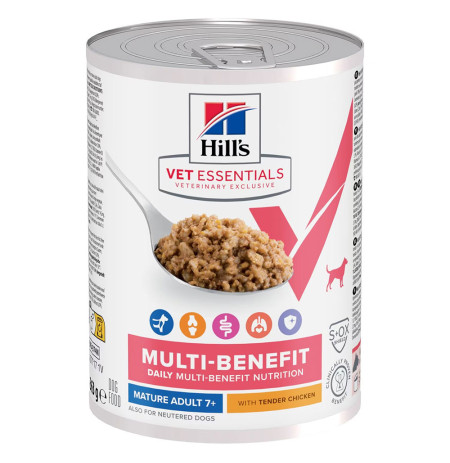 Hill's vet essentials multibenefit para perros mayores (lata)