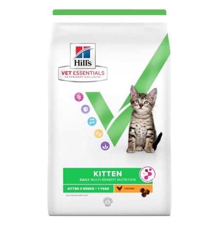 Hill's vet essentials kitten activbiome gatitos pollo