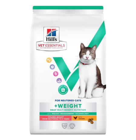 Hill's vet essentials feline young adult neutered cat pollo