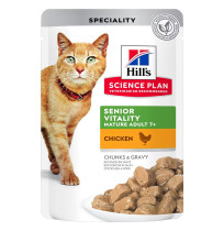 Hill's science plan feline senior vitality pollo (sobre)