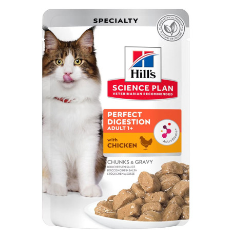 Hill's science plan feline adult perfect digestion pollo (latas)