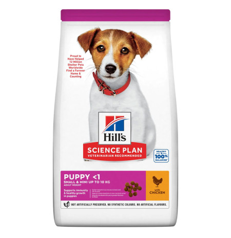 Hill's science plan canine puppy small & mini pollo