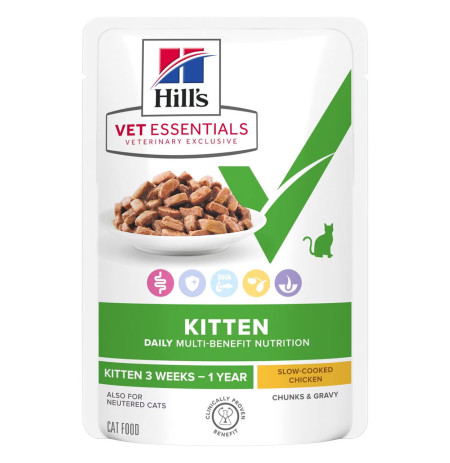 Hill's vet essentials feline kitten growth pollo (sobre)