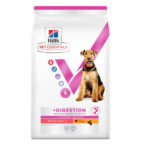 Hill's vet essentials digestion activbiome perros adultos razas medianas pollo