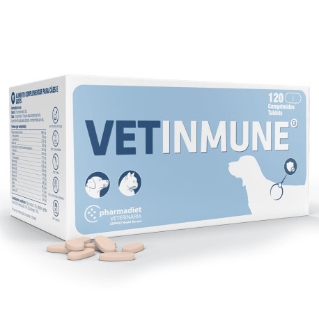 Pharmadiet Vetinmune Inmunidad para perros y gatos en 120 comprimidos