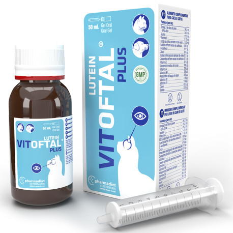 Nuevo diseño producto Pharmadiet Vitoftal lutein protector de ojos en gel oral para perros y gatos