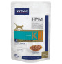 Vista frontal del producto Virbac KJ1 Cat Early Kidney & Joint (Trozos en salsa) sobrecitos para gatos