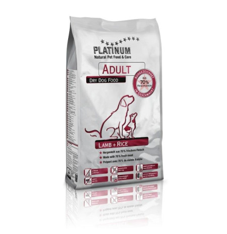 Platinum adult lamb & rice (cordero y arroz) pienso para perros