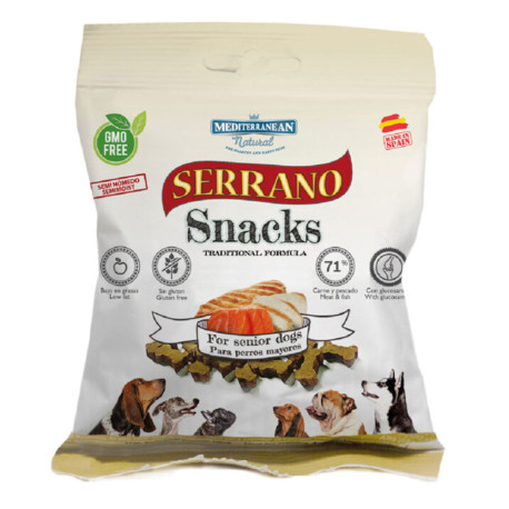 Serrano Senior snack de 85g de Mediterranean Natural