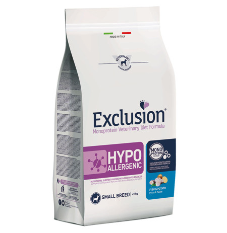Exclusion hypo fish&potato small para perros