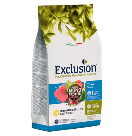 Exclusion adult tuna medium para perros