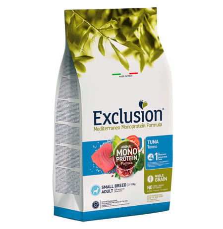 Exclusion adult tuna small para perros