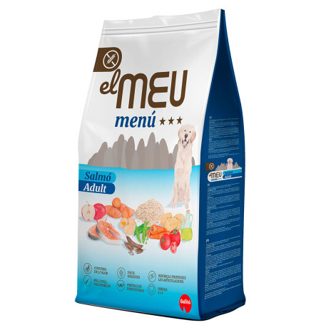 El meu menú salmón para perros