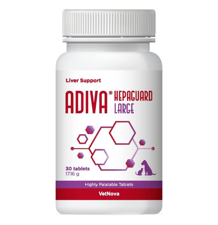 Vetnova adiva hepaguard large comprimidos (función hepática) para perros y gatos