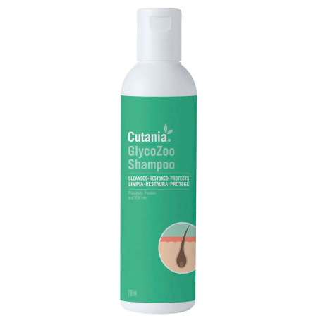 Vetnova Cutania GlycoZoo shampoo (pieles querato seborreicas) para perros y gatos en formato de 236ml