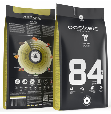 Ooskels 84 Adult Salmon Grain free sublime para perros en saco de 3Kg