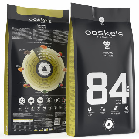 Ooskels 84 Adult Salmon Grain free sublime para perros en saco de 3Kg
