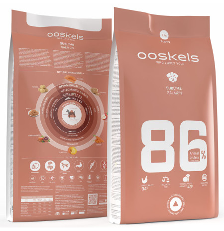 Ooskels 85 Puppy Salmon Grain free sublime para cachorros en saco de 3Kg