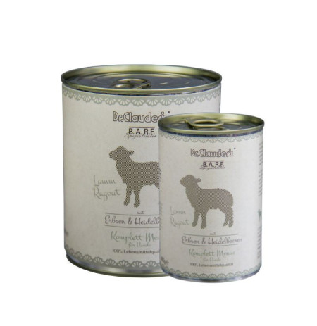 Dr. Clauder Lata B.A.R.F. Guiso de Cordero para perros