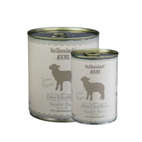 Dr. Clauder Lata B.A.R.F. Guiso de Cordero para perros