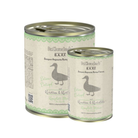 Dr. Clauder Lata B.A.R.F. Guiso de Pato para perros