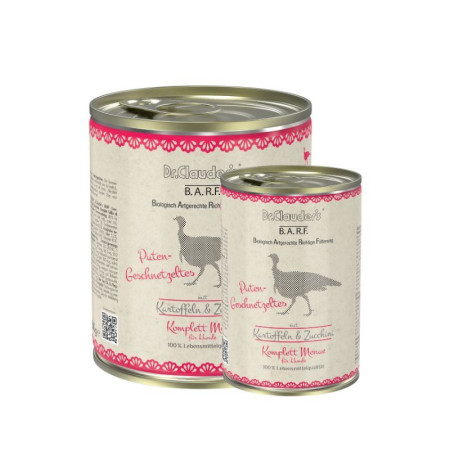 Dr. Clauder Lata B.A.R.F. Rebanadas de Pavo para perros