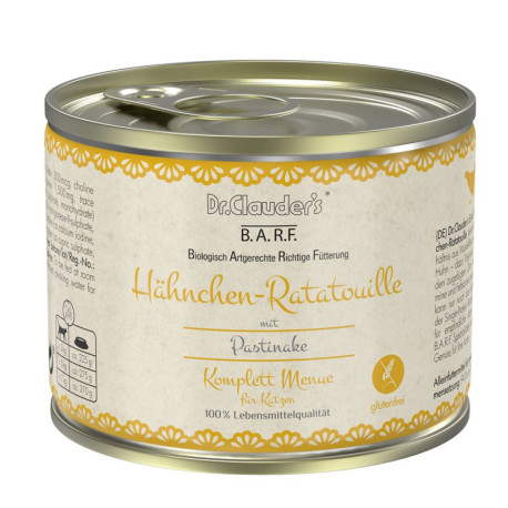 Dr. Clauder Lata Cat B.A.R.F. Pollo ratatouille para gatos