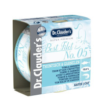 Dr. Clauder Lata Cat Filetes de atún y camarones para gatos
