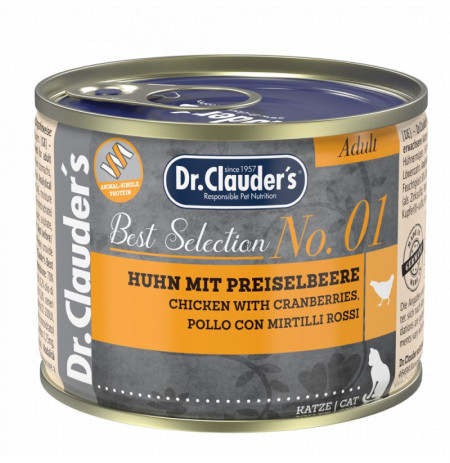 Dr. Clauder Lata Cat Pollo con Arándanos para gatos
