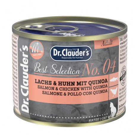 Dr. Clauder Lata Cat Salmón y pollo con quinoa para gatos