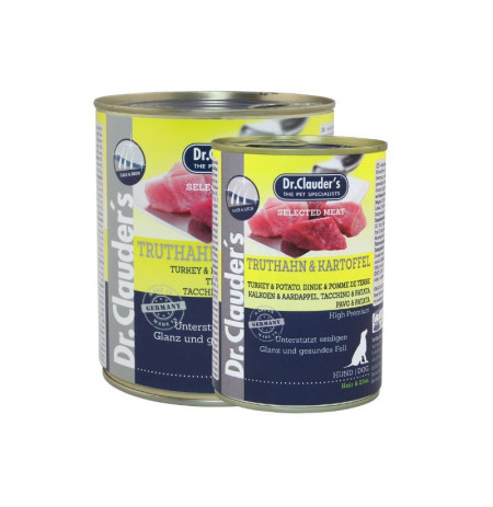 Dr. Clauder Lata Pavo y Patata (hair & skin) para perros