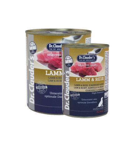 Dr. Clauder Lata Prebiotic Cordero y arroz para perros