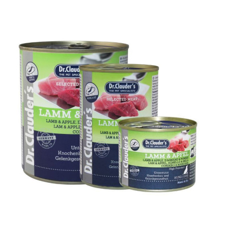 Dr. Clauder Lata Prebiotic Cordero y manzana para perros