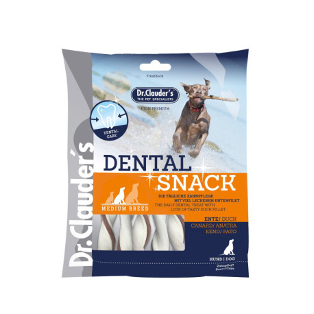 Dr. Clauder Snack funcional Dental Pato para perros raza media