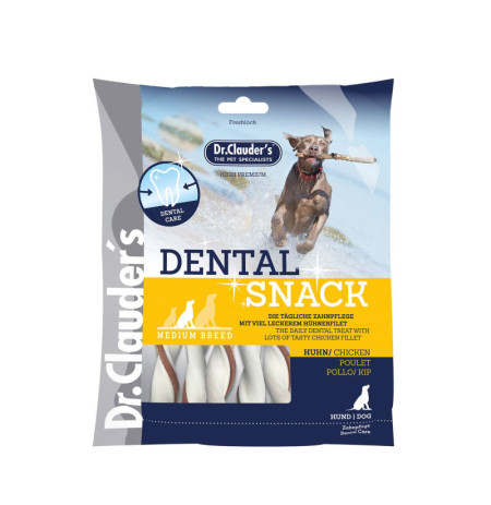 Dr. Clauder Snack funcional Dental Pollo para perros raza media