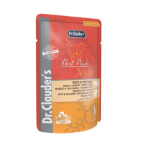 Dr. Clauder Sobre Best Pearls en gelatina Ternera y pavo para gatos