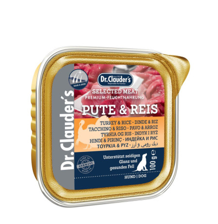 Dr. Clauder Tarrina Pavo y arroz (hair & skin) para perros