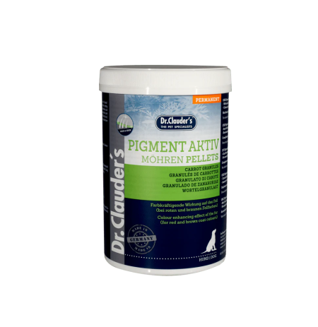 Dr. Clauder Pigmento Activo en pellets de zanahoria para piel y pelo de perros