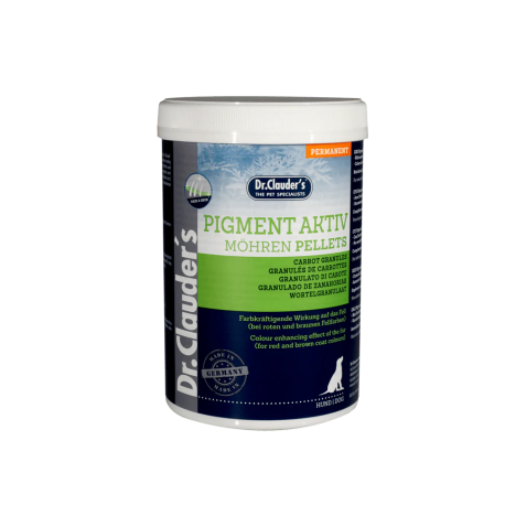 Dr. Clauder Pigmento Activo en pellets de zanahoria para piel y pelo de perros
