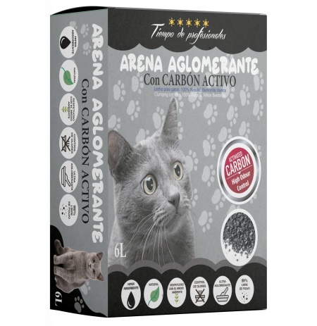 Arena aglomerante carbón activo tiempo profesionales