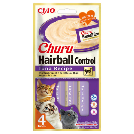 Churu Hairball puré de atún para gatos