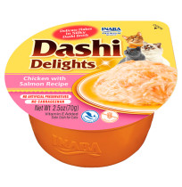 Tarrina Churu Dashi Delights Pollo y Salmón para gatos
