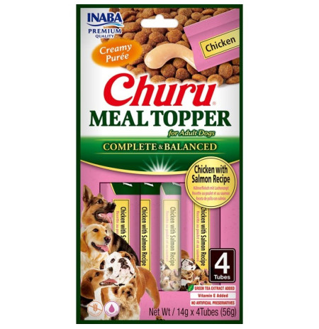 Churu Meal Topper Pollo y Salmón aderezo para perros