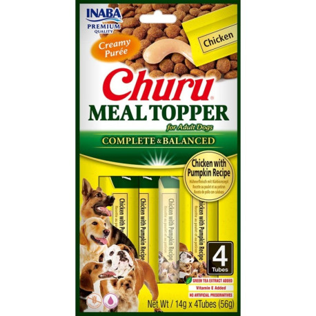 Churu Meal Topper Pollo y Calabaza aderezo para perros