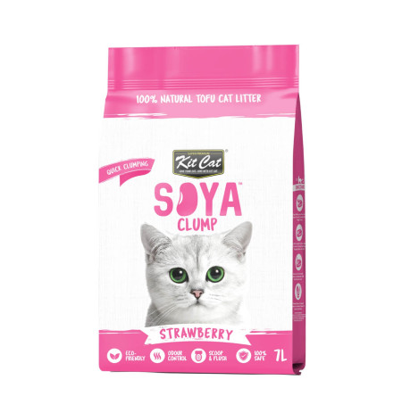 Kit Cat Arena Soja BIO Fresa SoyaClump para gatos
